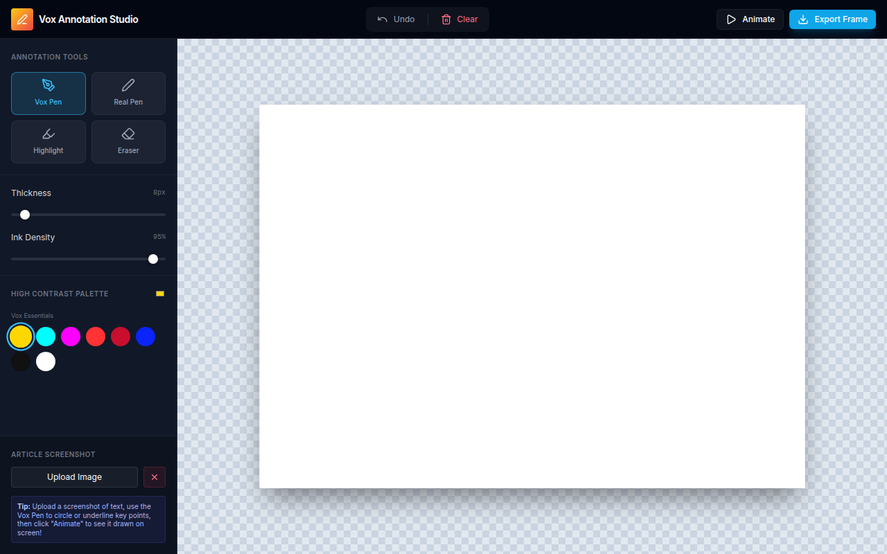 Vox Annotation Studio